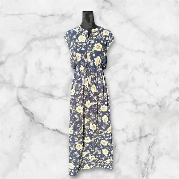 DR2 by Daniel Rainn flowy maxy dress sz S #004 - Picture 1 of 3